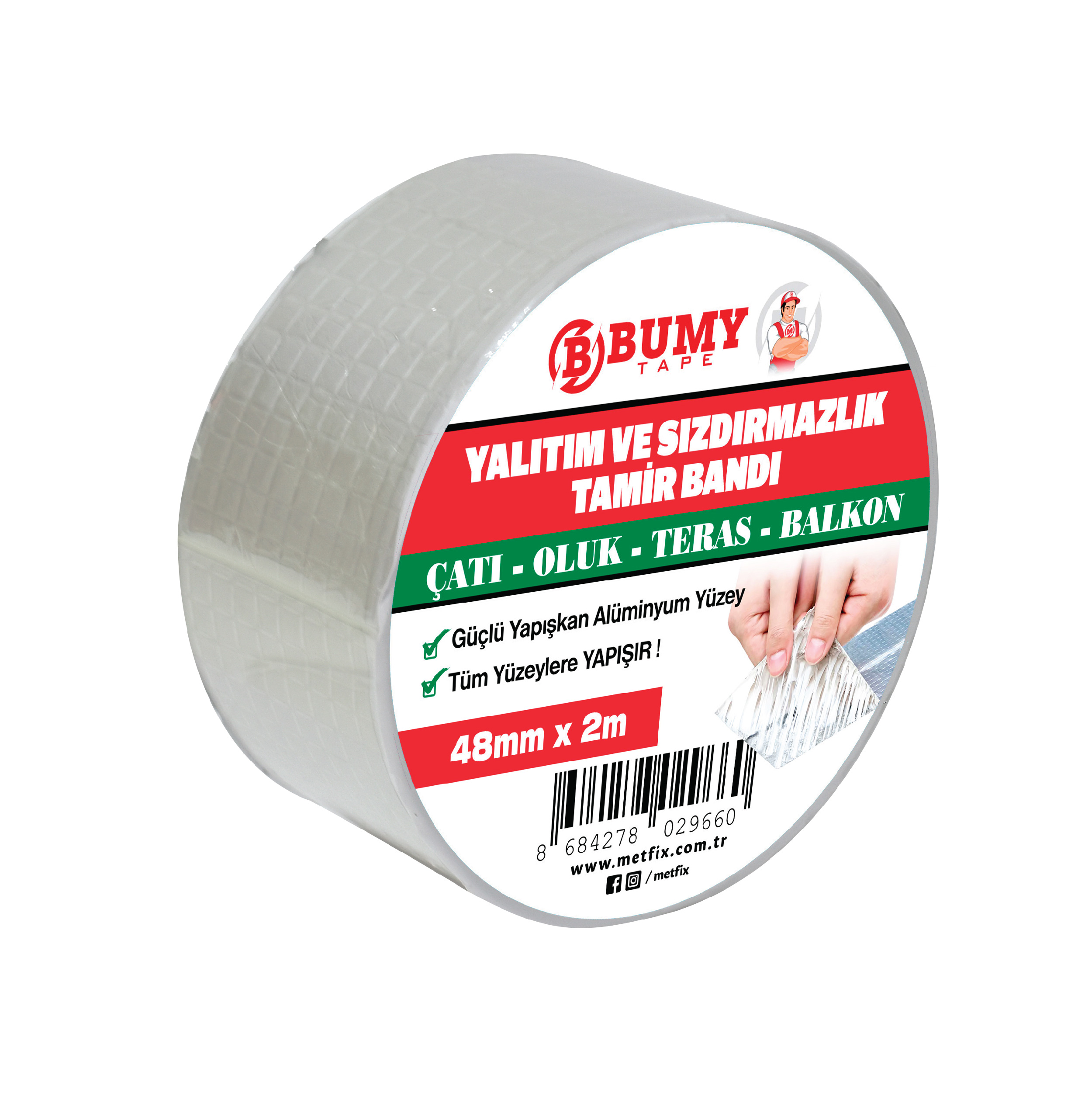 BUMY MFX9660 YALITIM VE SIZDIRMAZLIK TAMIR BANDI 48 MM X 2 MT